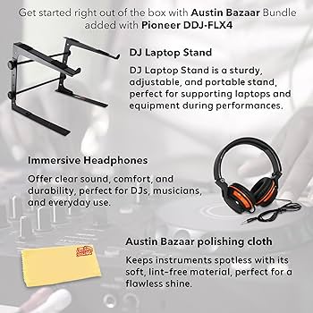 Amazon.com: Pioneer DDJ FLX4 DJ Controller - Black Bundle with